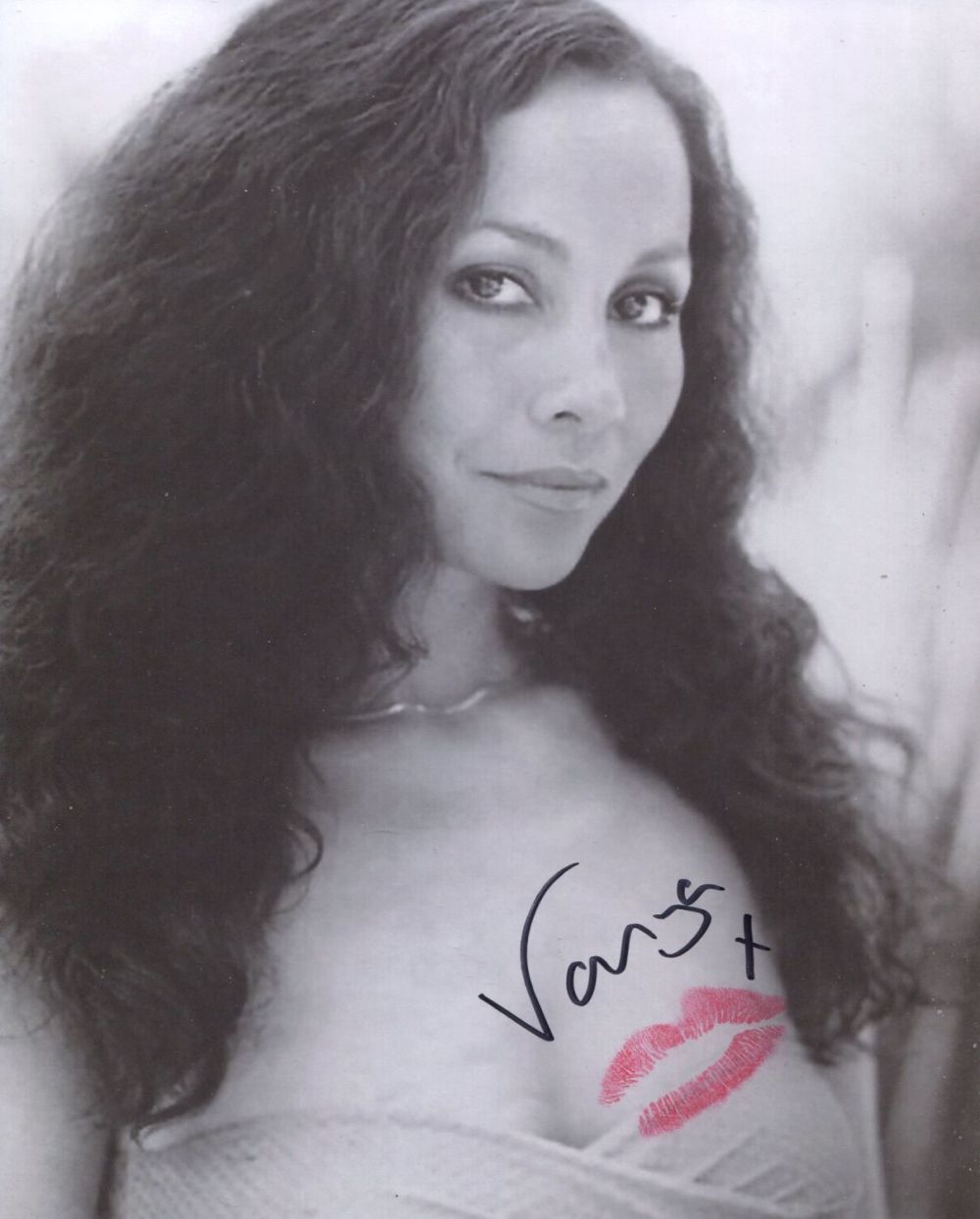 Lot 754: 007 James Bond actress Vanya signed and kissed...