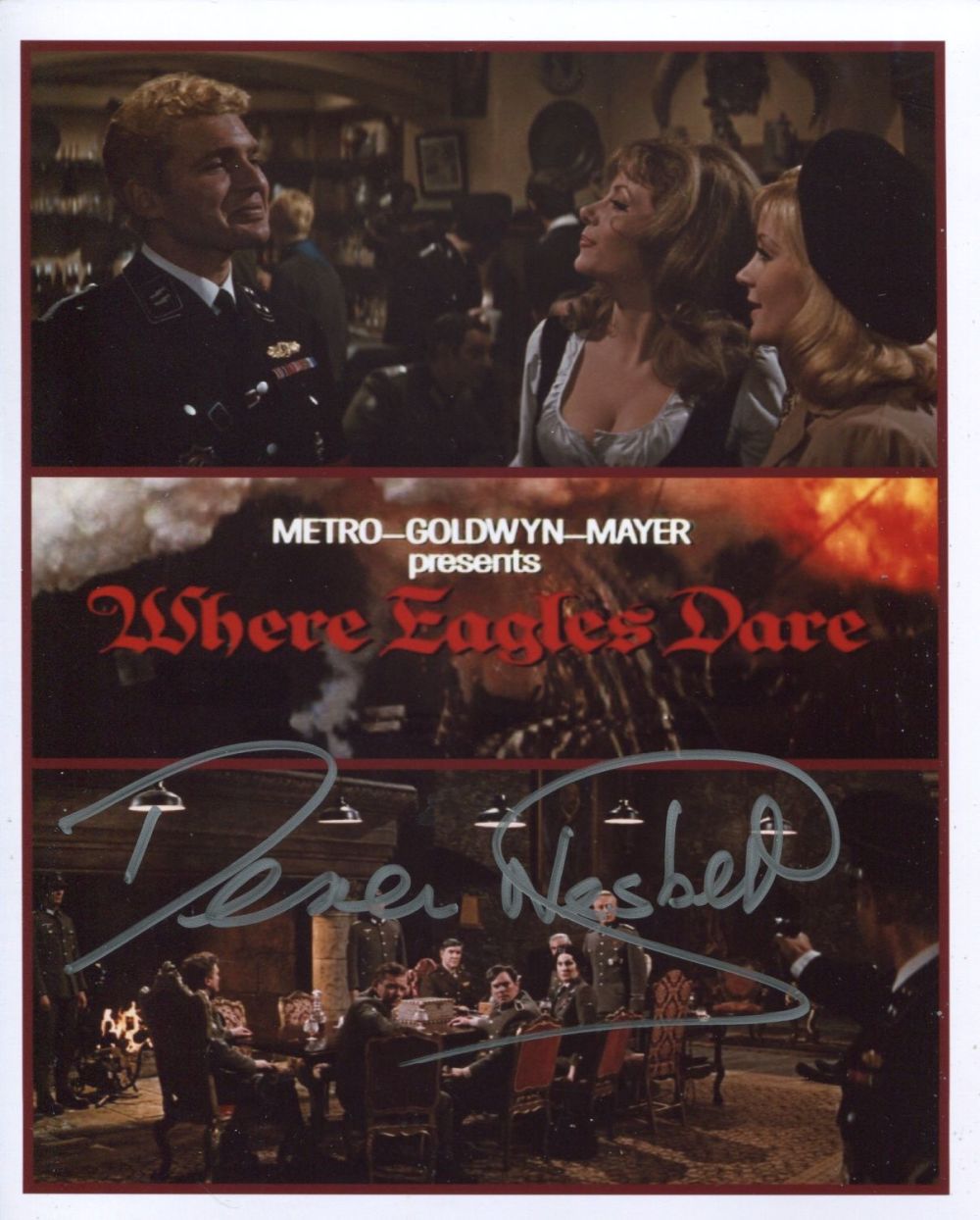 Lot 821: Where Eagles Dare. 8x10 photo from the British...