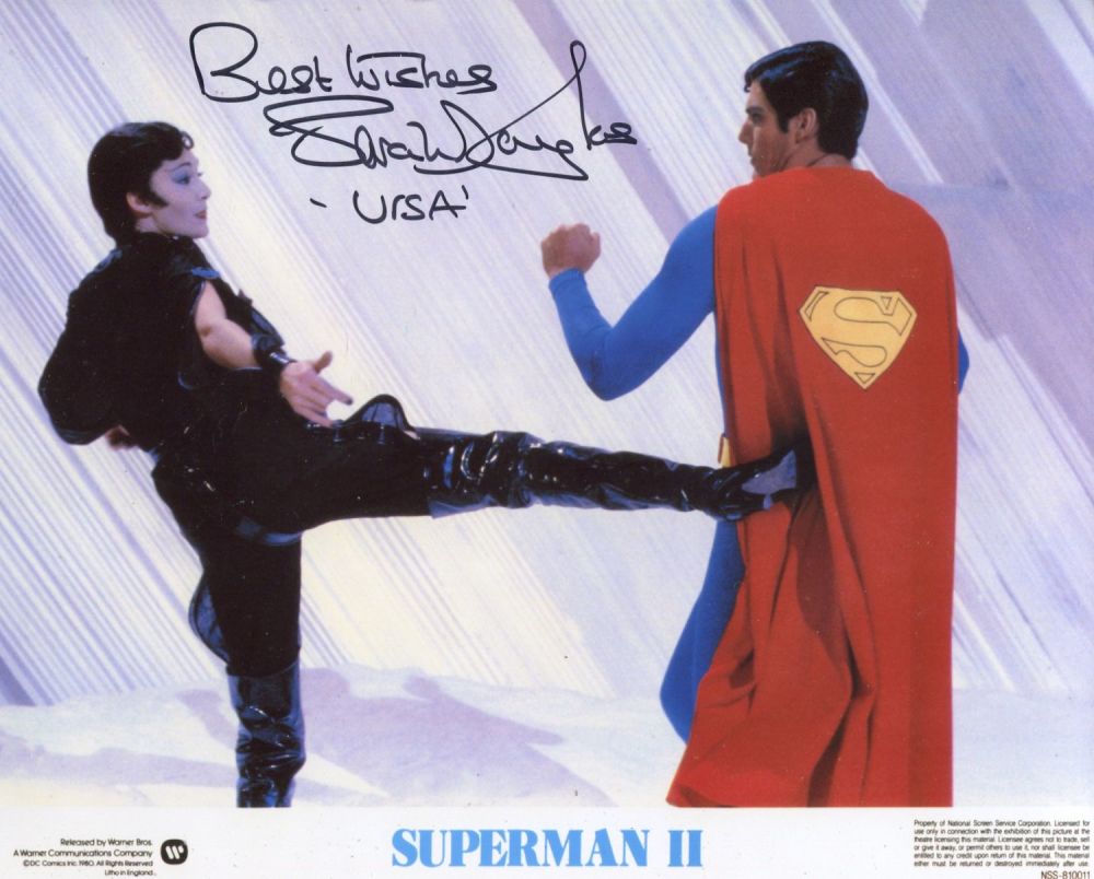 Lot 827: Superman 2 sci-fi movie scene 8x10 photo signed...