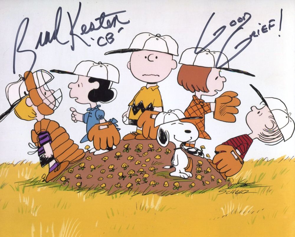 Lot 835: Peanuts and Charlie Brown 8x10 photo signed by...