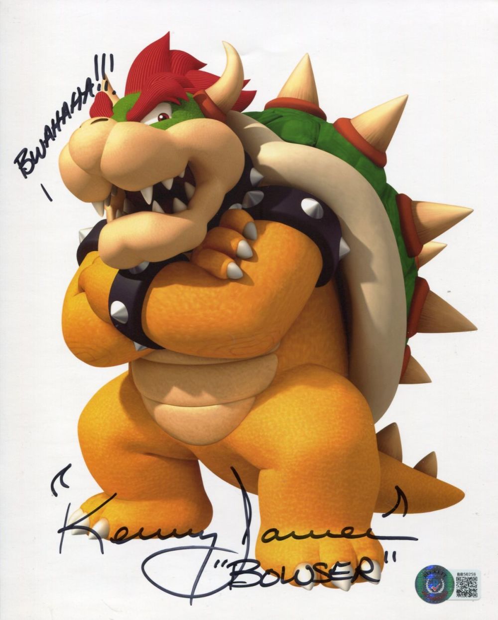 Lot 836: Super Mario Brothers 'Bowser' 8x10 photo signed by...