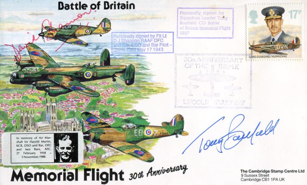 Lot 862: The Dambusters raid pilot David Shannon DFC signed...