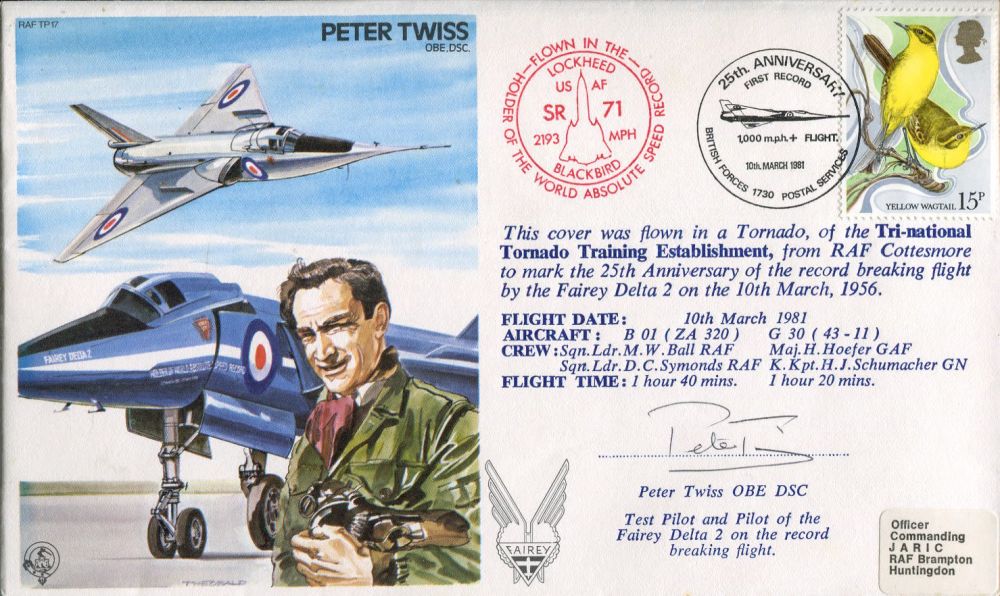 Lot 867: World Air Speed Record RAF test pilot Peter...