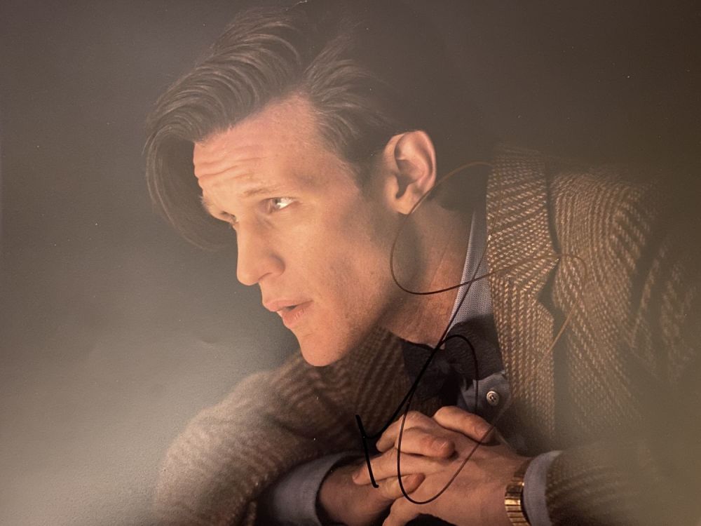 Lot 900: Matt Smith as Doctor Who signed 14x11 inch...
