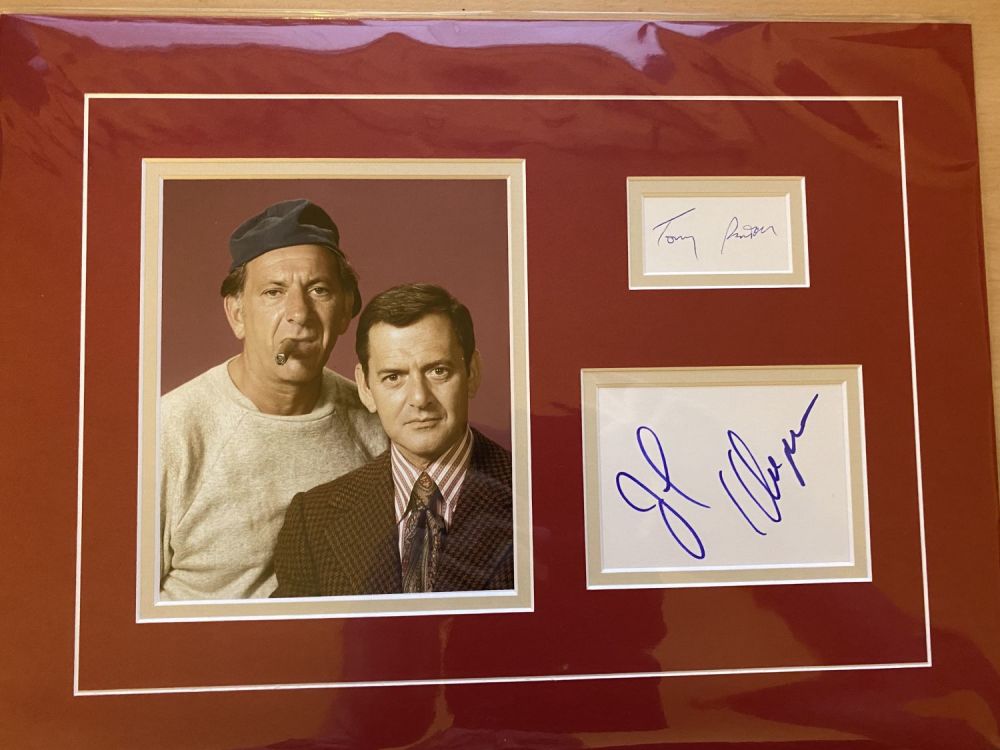 Lot 903: The Odd Couple, 14x11 inch professionally mounted display...