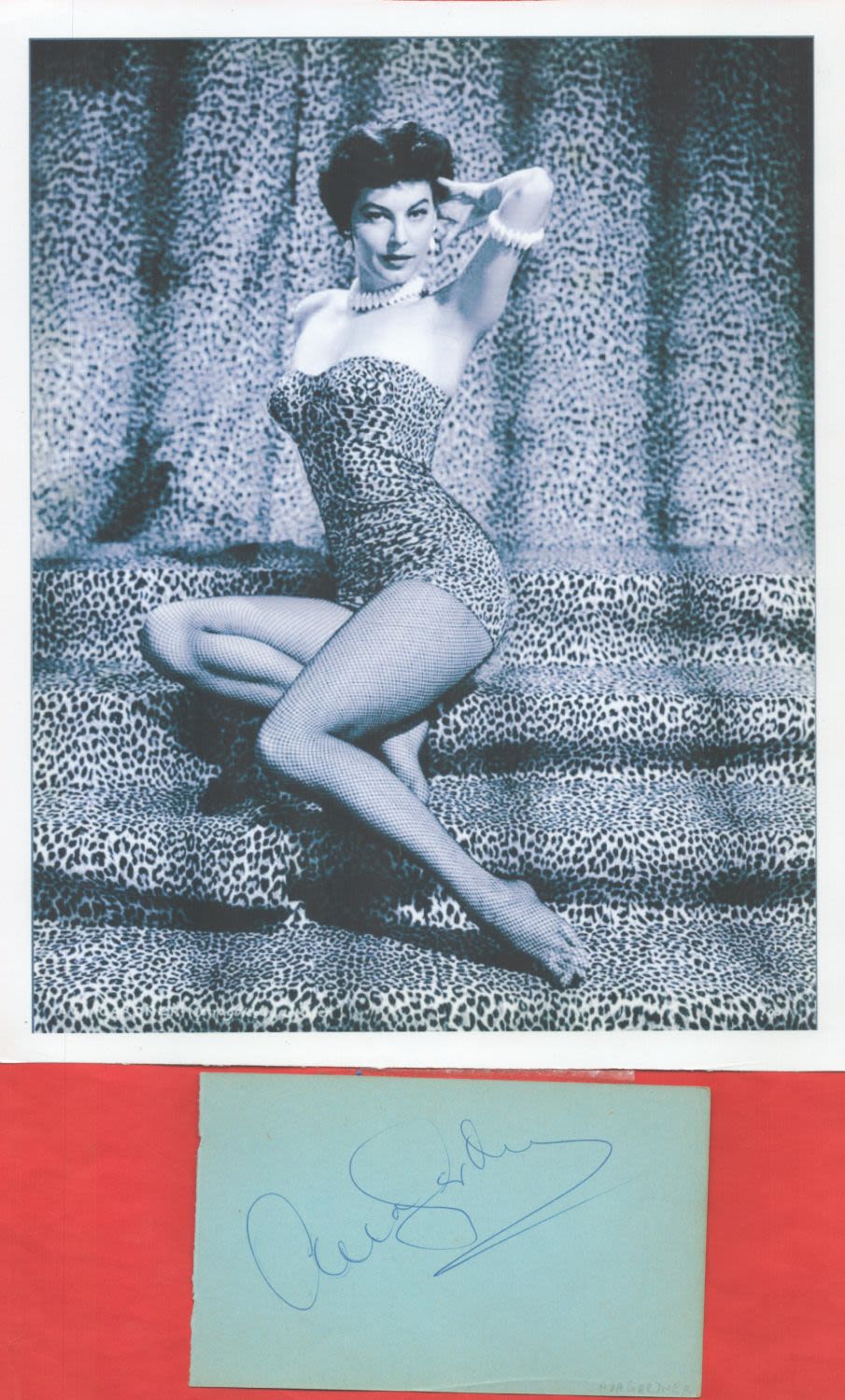 Lot 58: Actress Ava Gardner signed autograph Album page with...