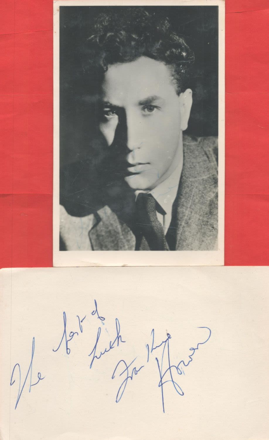 Lot 66: Comedian Frankie Howerd signed autograph album page with...