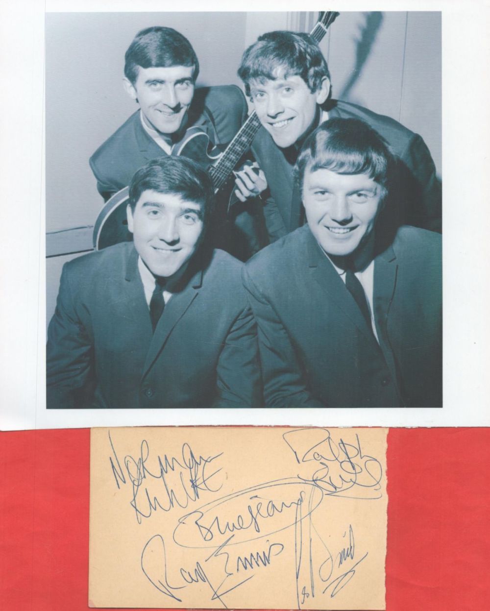 Lot 84: Music The Swinging Blue Jeans signed autograph album...