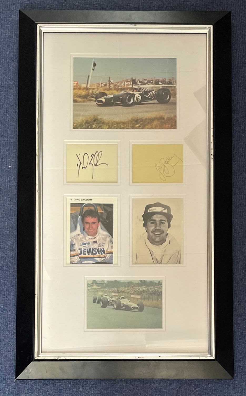 Lot 120: Motor Racing Brothers David and Gary Brabham Signed...