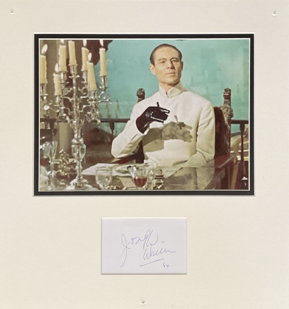 Lot 152: Joseph Wiseman (1918-2009) Actor Signed Card With 15x15...