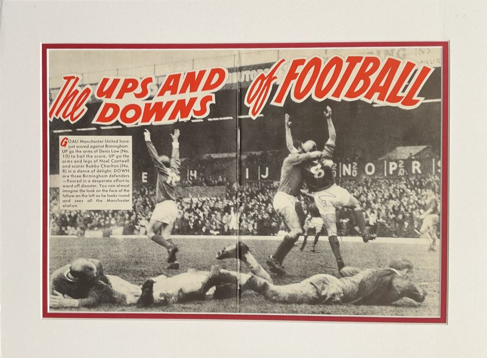 Lot 155: George Best (1946-2005) and Noel Cantwell (1932-2005) Signed...