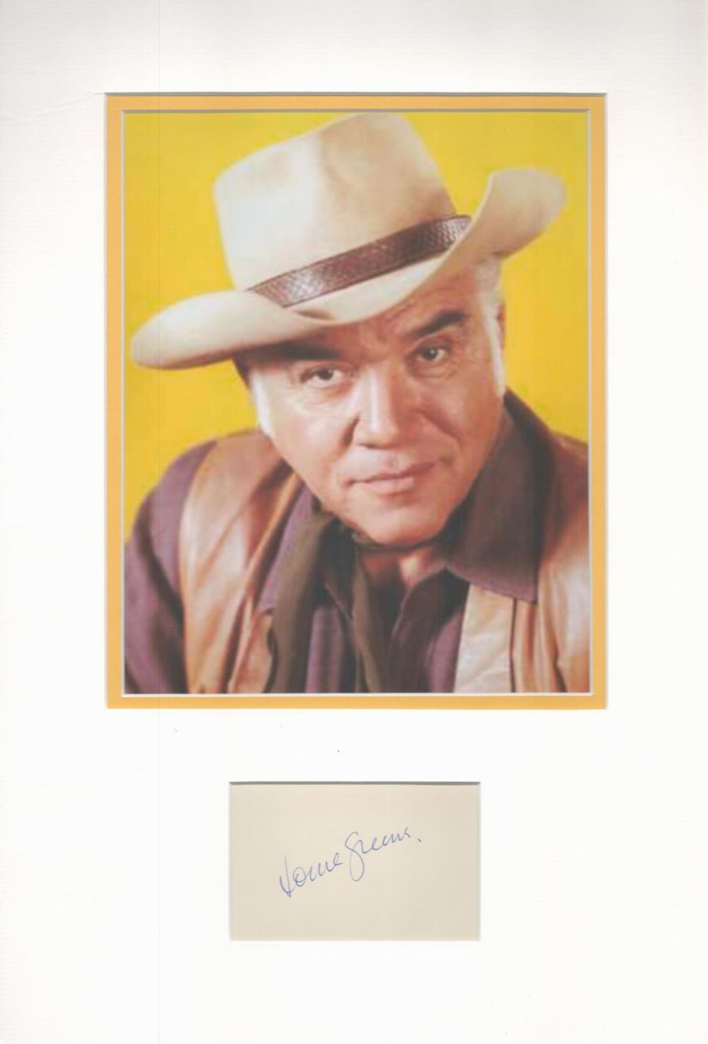 Lot 158: Lorne Greene (1915-1987) Actor Signed Page With 12x17...
