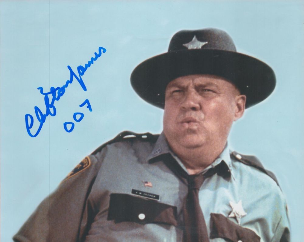 Lot 172: Clifton James signed James Bond 10x8 colour photo....