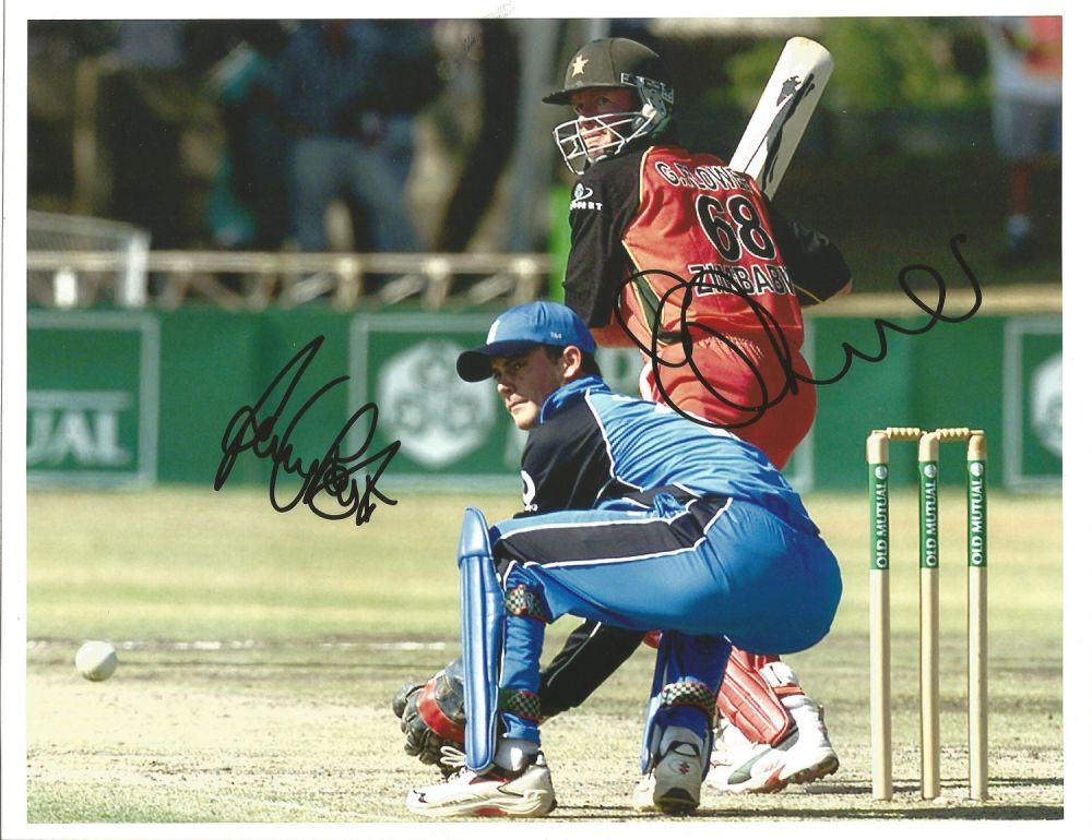 Lot 436: Cricket Grant Flower signed 10x8 colour photo pictured...