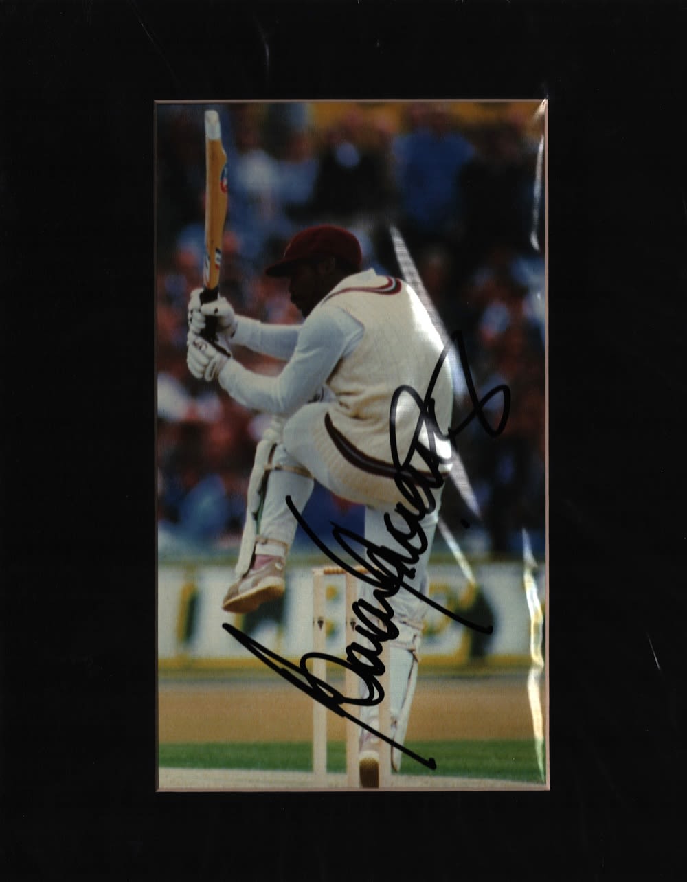Lot 437: Cricket Gordon Greenidge signed 10x8 overall mounted colour...