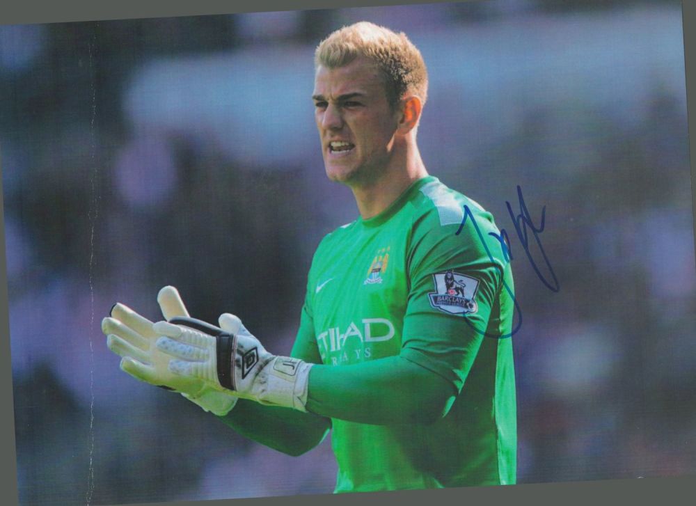 Lot 471: Joe Hart signed 12x8 colour photo pictured in...