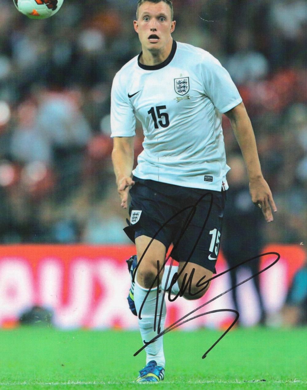 Lot 472: Phil Jones signed 12x8 colour photo pictured in...