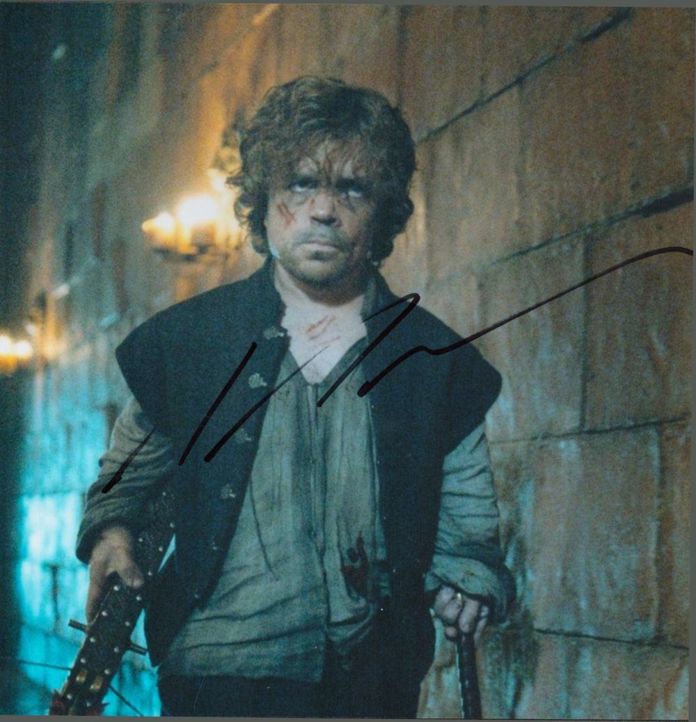 Lot 491: Game Of Thrones, Peter Dinklage signed 10x8 colour...