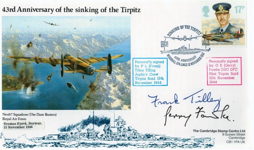 Lot 522: WW2 Dambusters Frank Tilley and Gerry Fawke DSO...