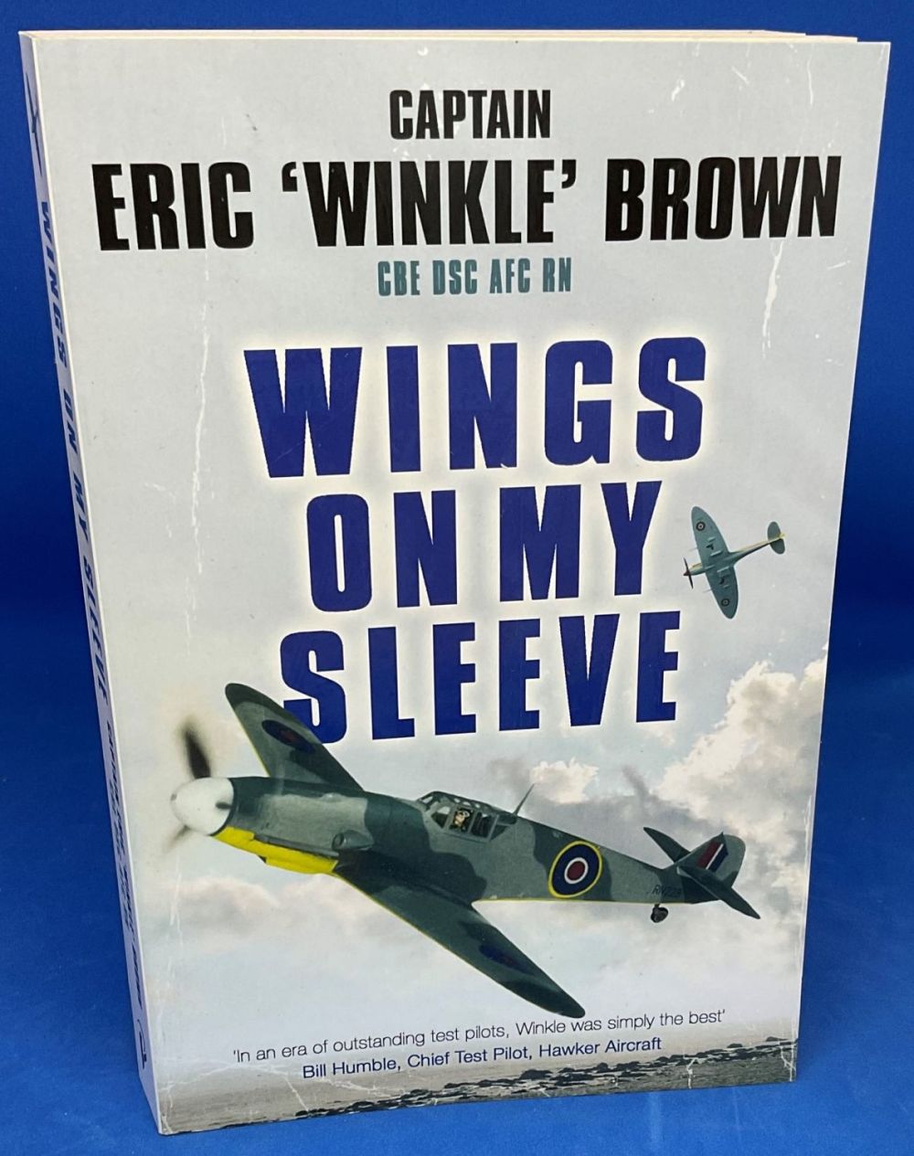 Lot 556: Captain Eric Winkle Brown Paperback Book titled Wings...