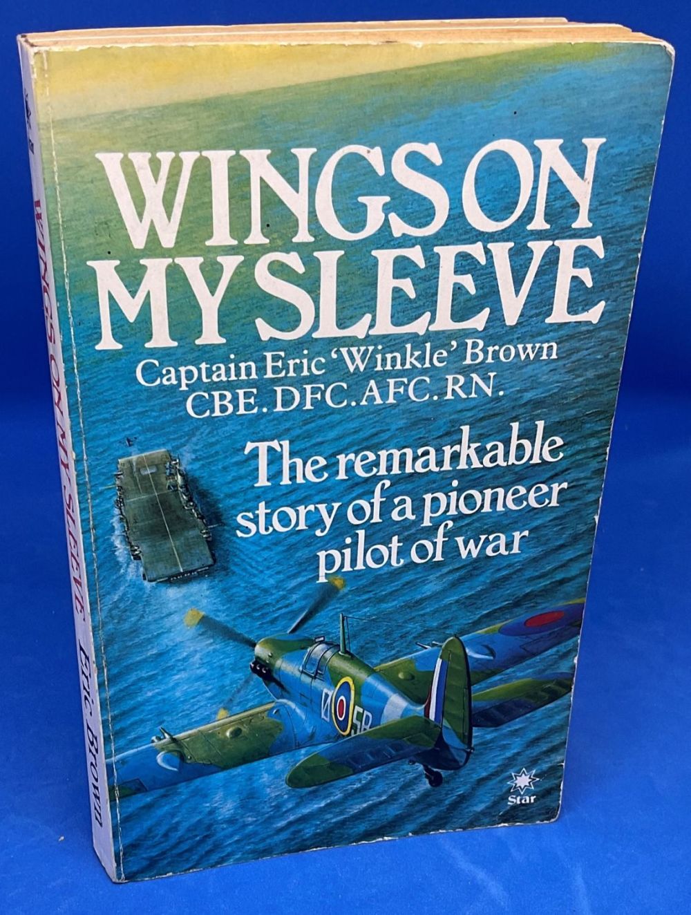 Lot 568: Captain Eric Winkle Brown Paperback Book titled Wings...