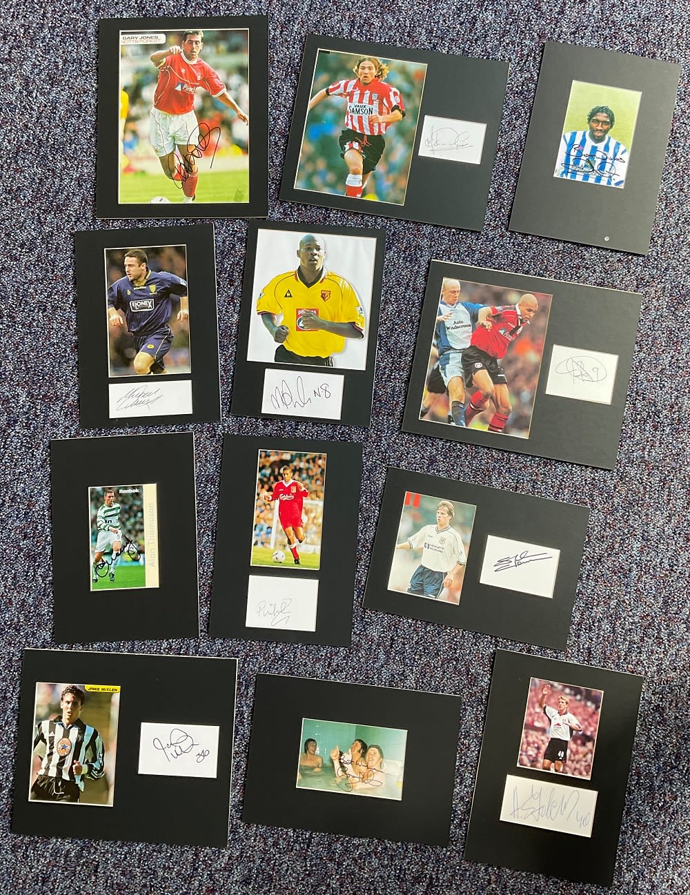 Lot 576: Football Collection of Top Flight Player Signed and...