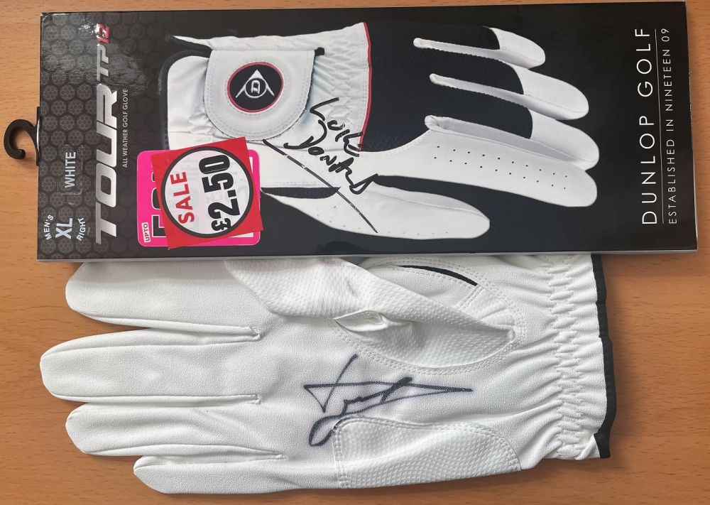 Lot 583: Golf Luke Donald Signed Extra Large Dunlop golfing...