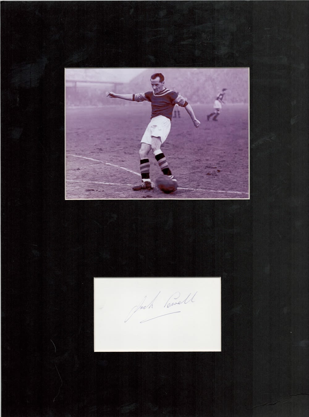 Lot 599: Football John 'Jackie' Sewell Signed Signature Card with...