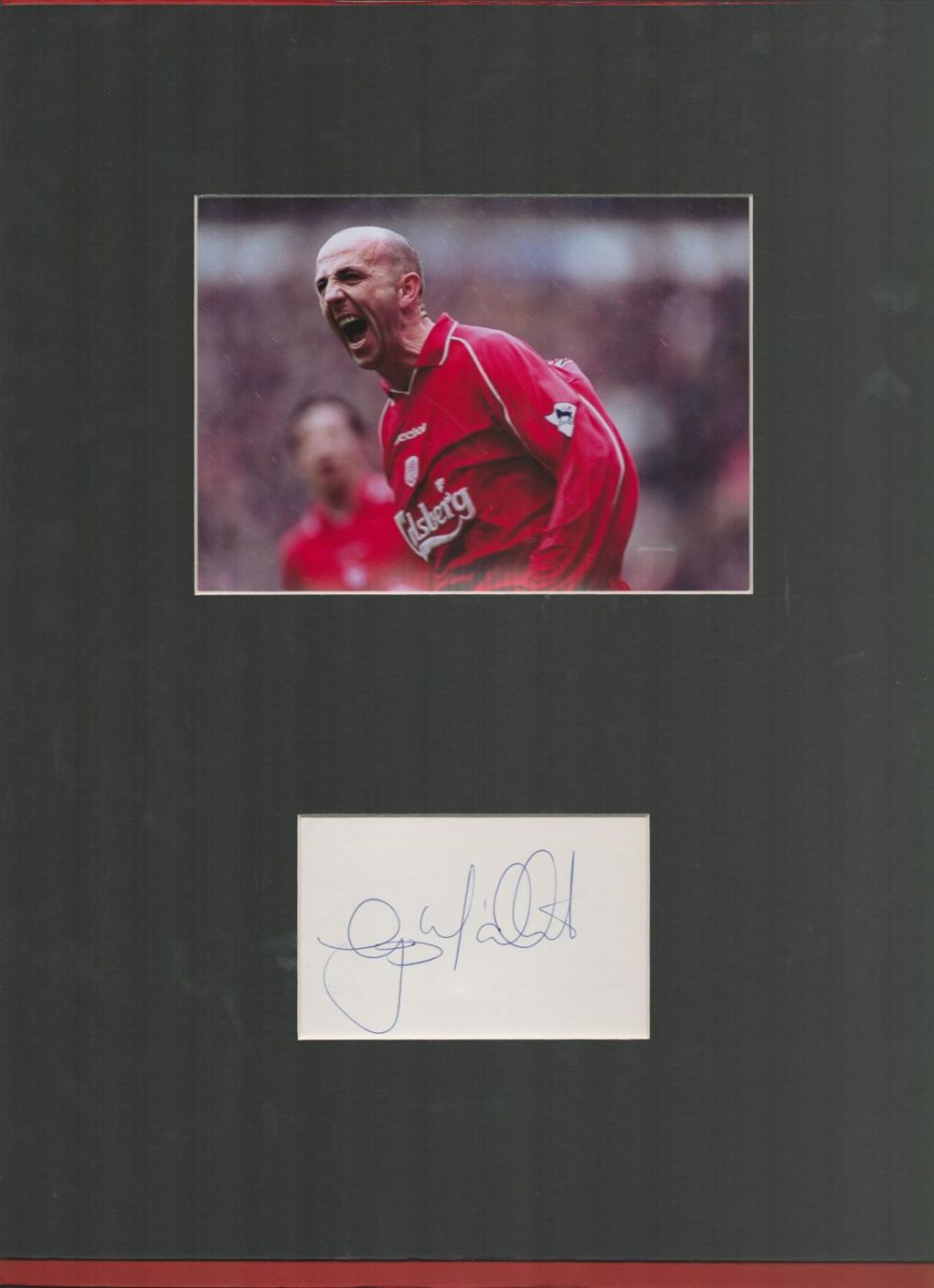 Lot 603: Football Gary McAllister 16x12 overall mounted signature piece...