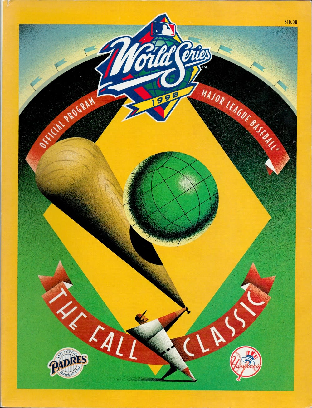 Lot 619: Baseball World Series Programme 1998 New York Yankees-...