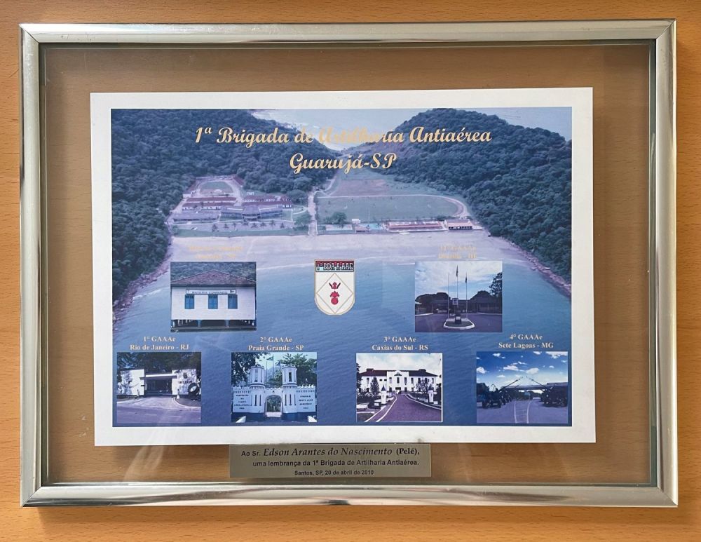 Lot 640: Pele Collection Pele 2010 1st Brigade Commemorative Montage....