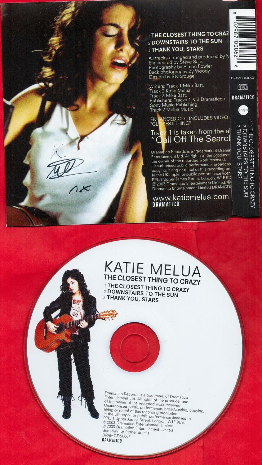 Lot 654: Music, Katie Melua signed The Closest Thing To...