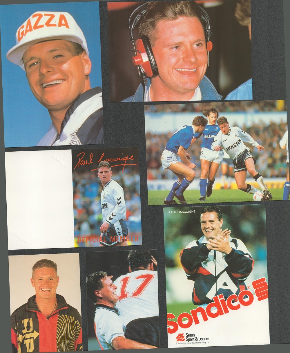 Lot 673: Football, Paul Gascoigne trade lot of 43 various...