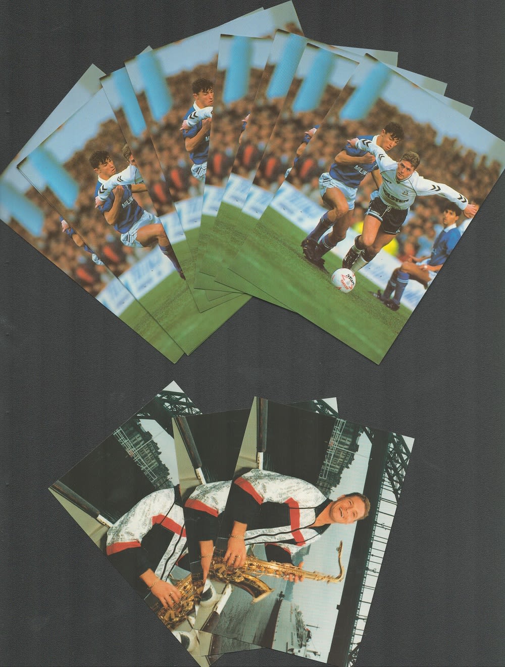 Lot 674: Football, Chris Waddle trade lot of 7 colour...