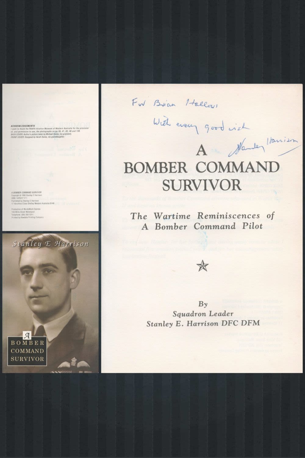 Lot 691: Squadron Leader Stanley Harrison Signed a Bomber Command...