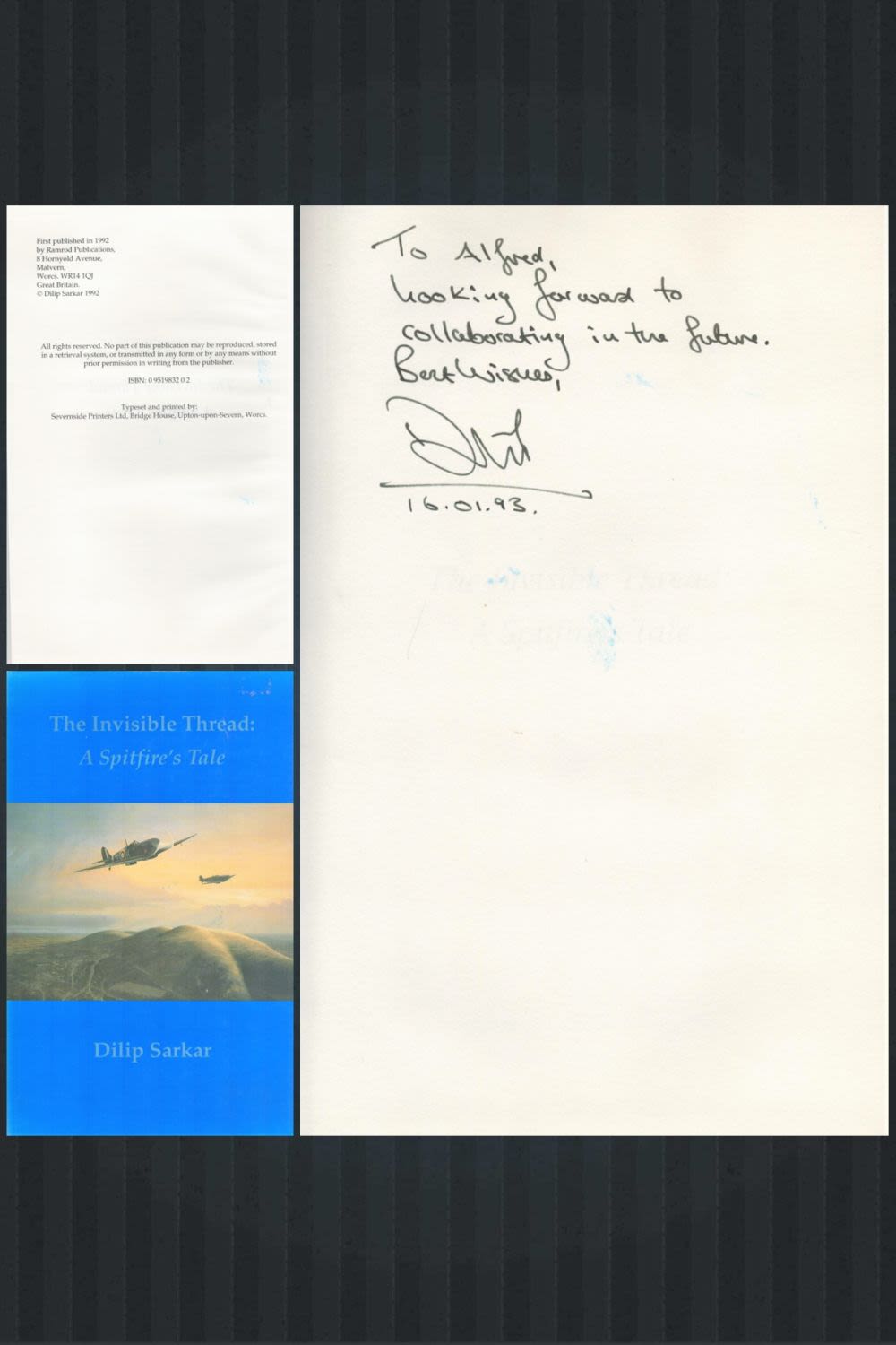 Lot 692: Author Dilip Sarkar Signed Hardback Book Titled the...