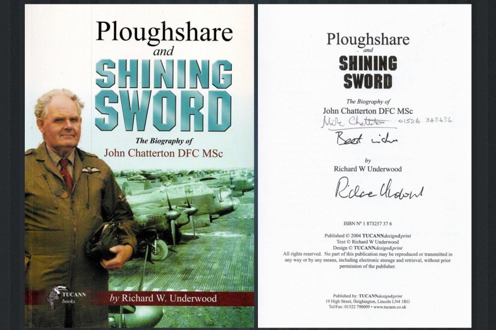 Lot 693: WW2 Flt Lt John Chatterton DFC and Author...