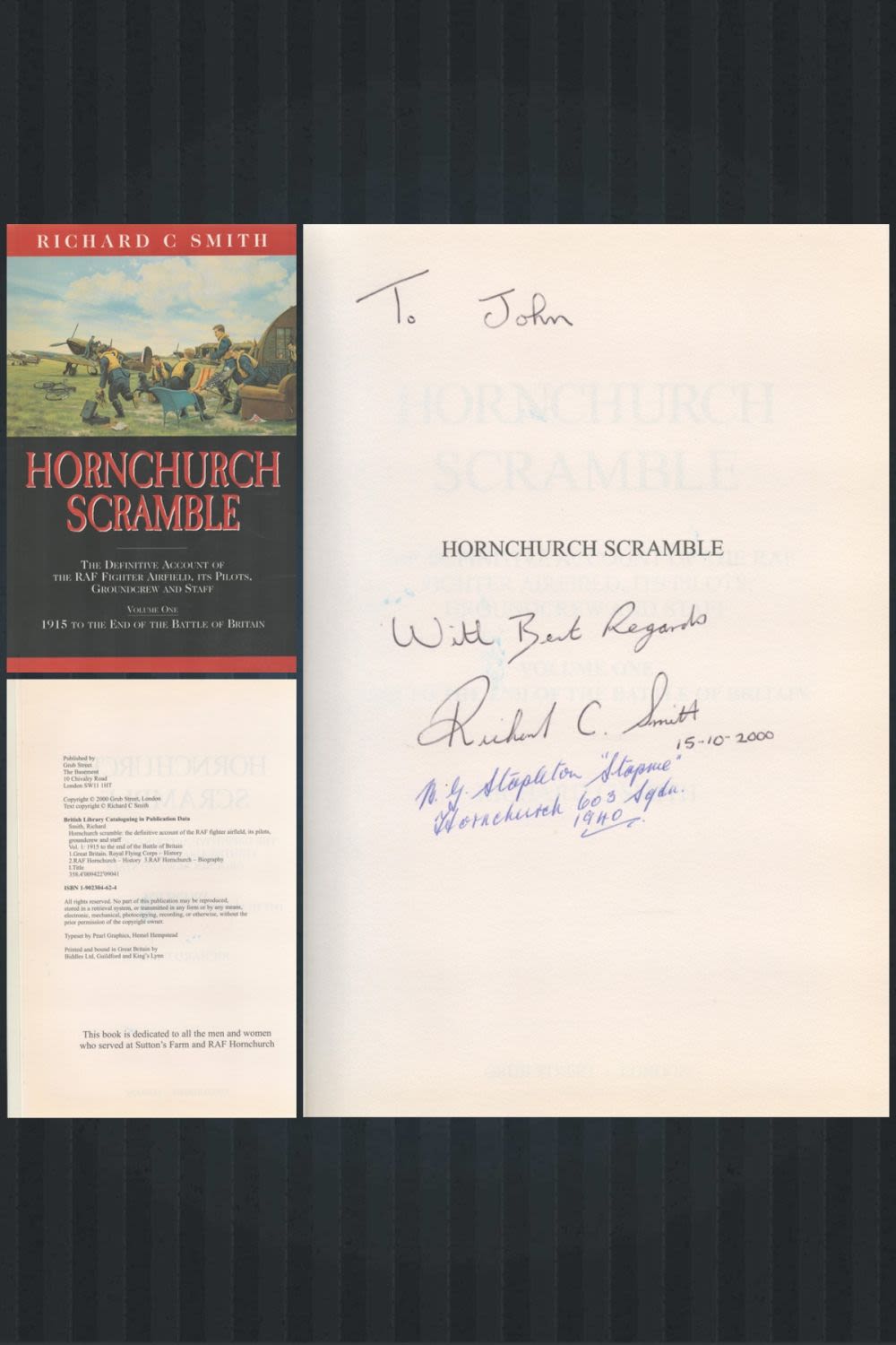 Lot 696: Basil Stapleton and Richard Smith Signed Hornchurch Scramble...