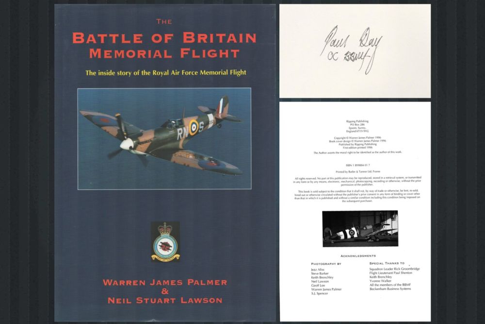 Lot 697: RAF Sqn Ldr Paul Day (Officer Commanding- Battle...