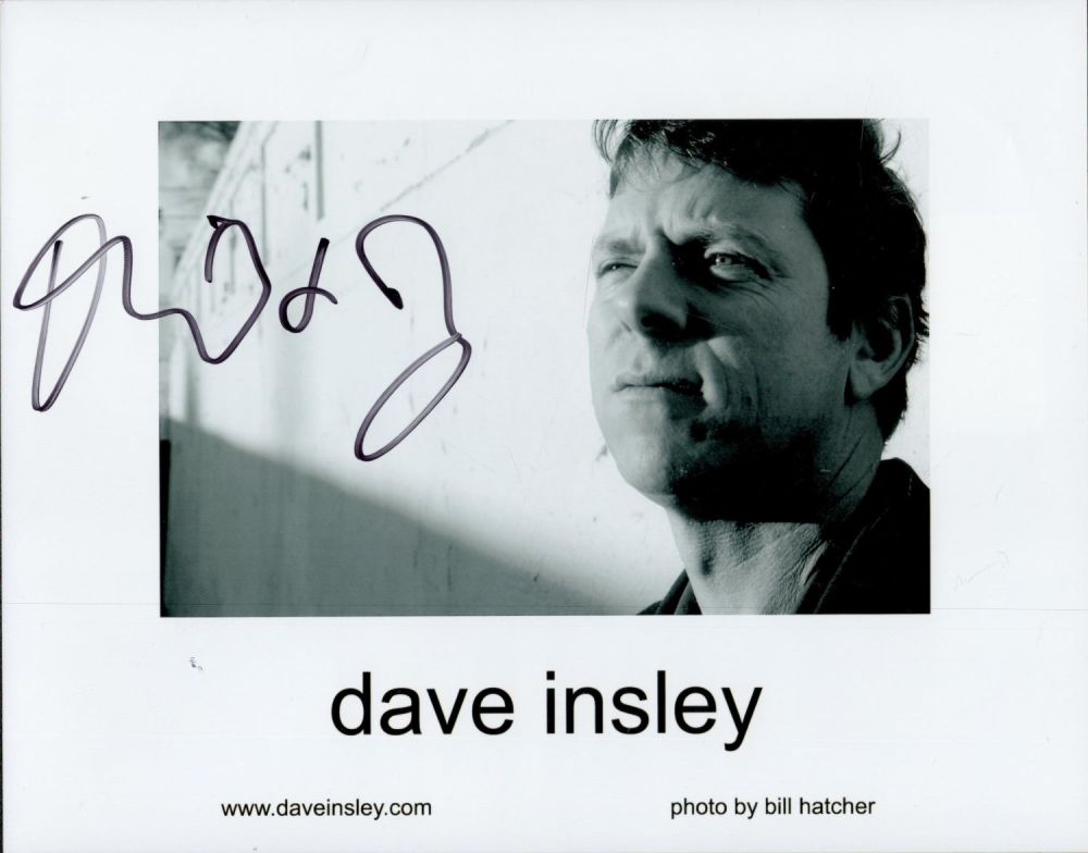 Lot 725: Dave Insley signed 12x8 black and white photo....