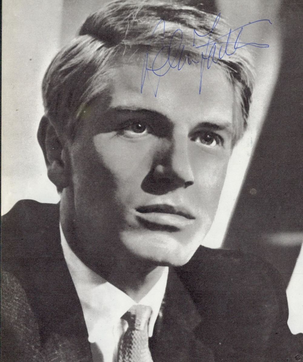Lot 736: Adam Faith signed 9x7 black and white magazine...