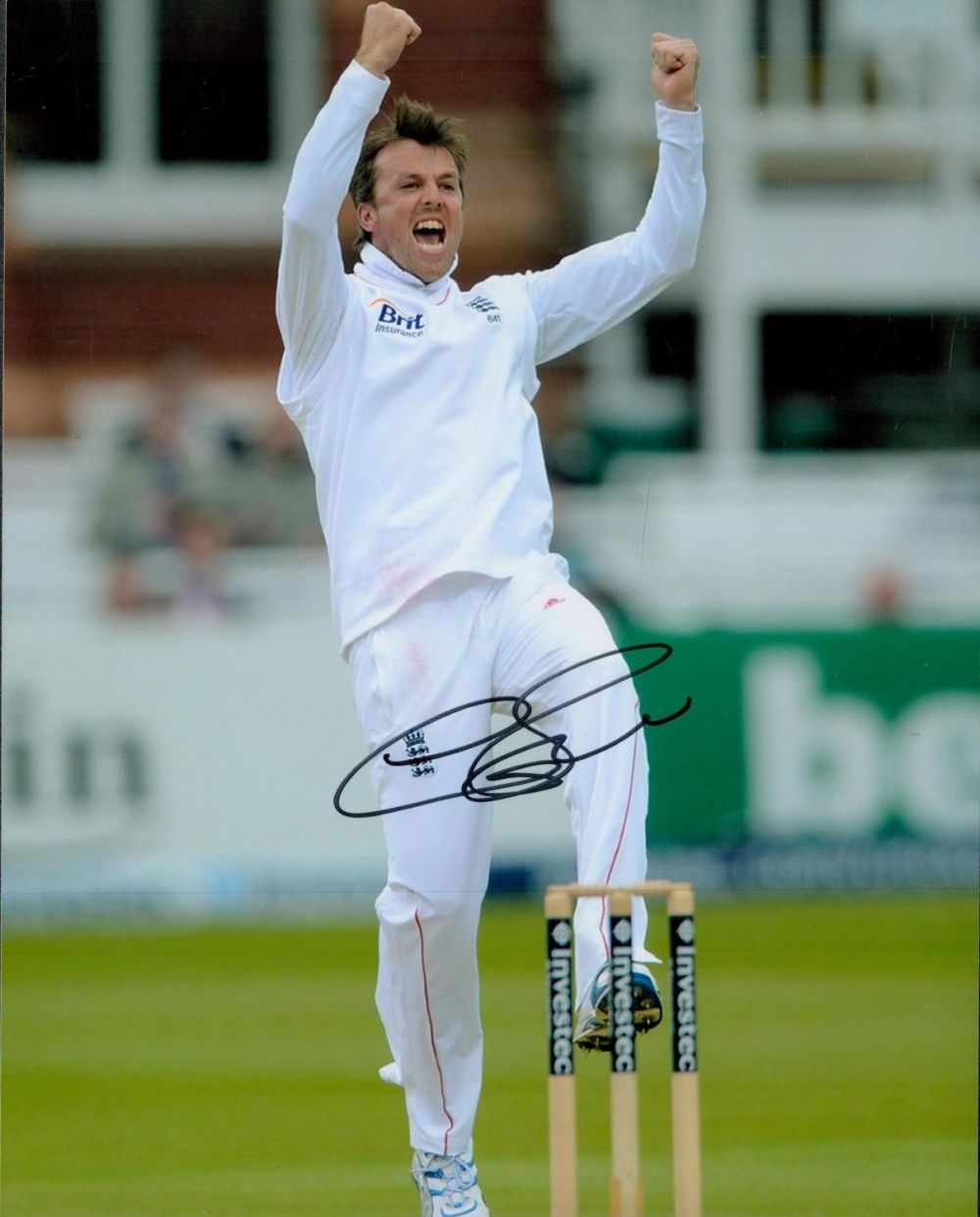 Lot 739: Cricket Legend Graeme Swann Personally Signed 10x8 Colour...
