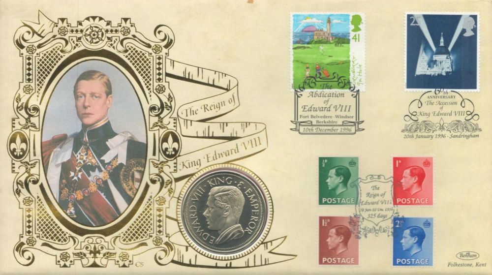 Lot 51: The Reign of King Edward VIII Coin Cover...