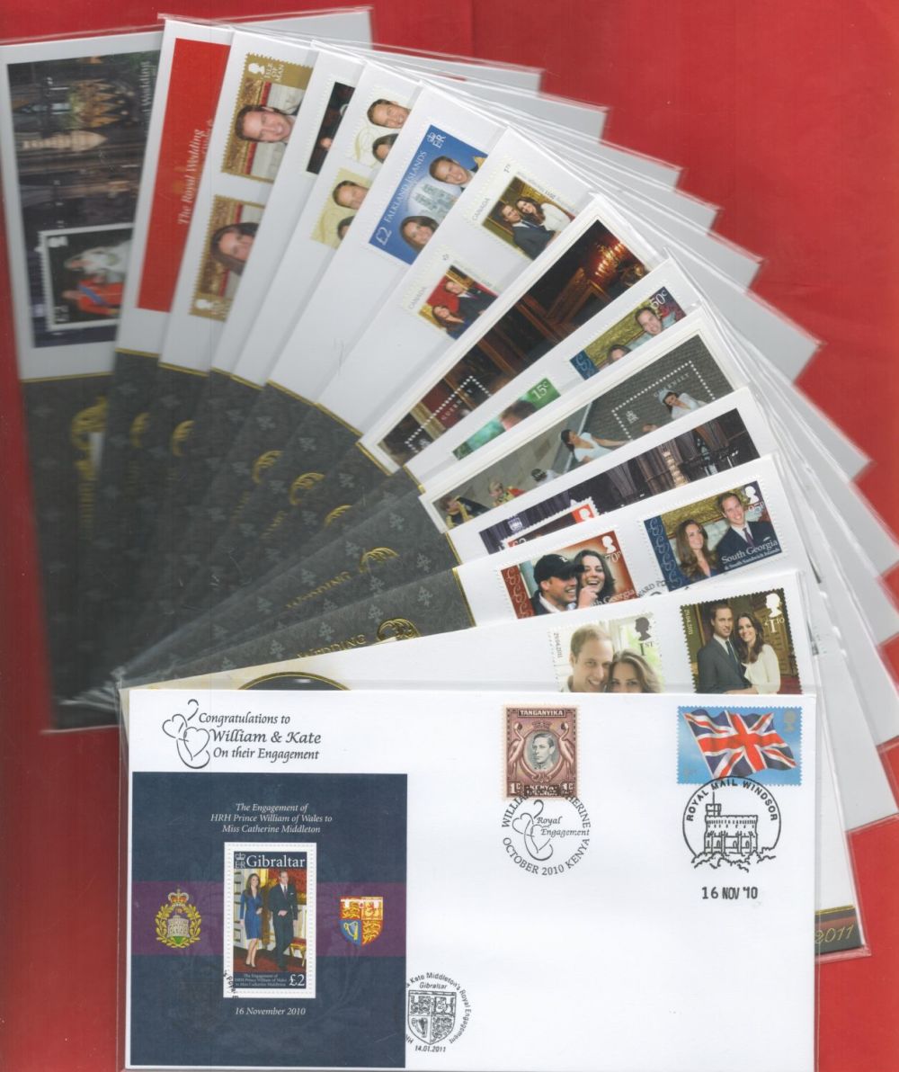 Lot 68: 14 x Buckingham Covers FDCs Featuring The Marriage...