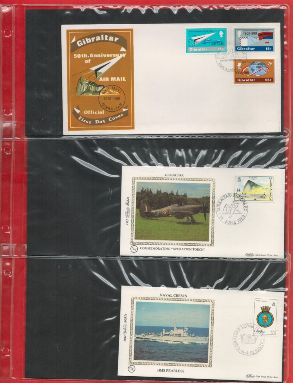 Lot 100: 22 x Assorted Gibraltar FDCs or Comm. Covers...