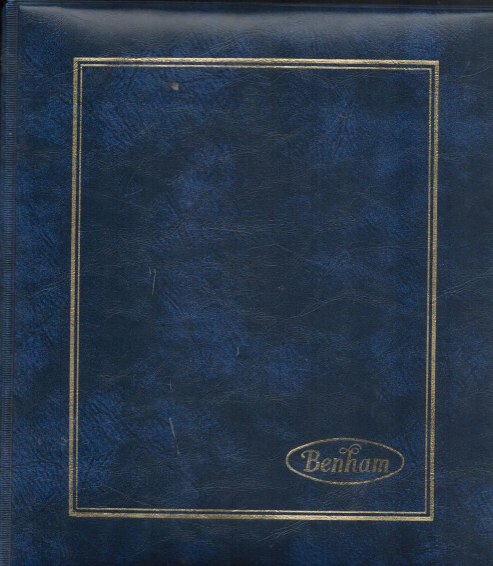 Lot 103: Benham Silk Covers Album with a few Leaves...