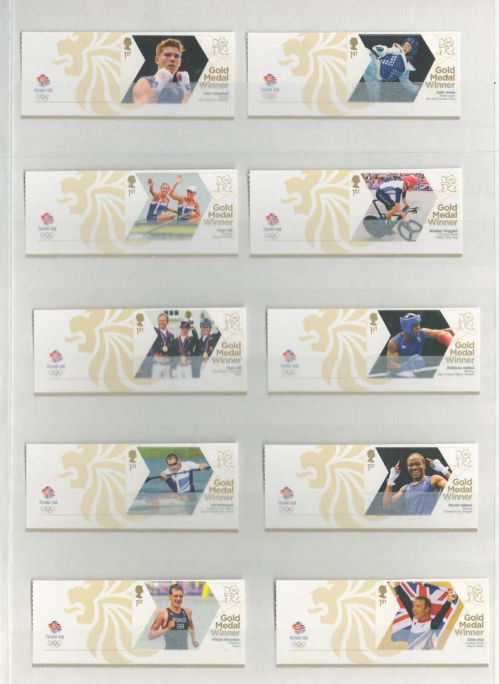 Lot 141: 63 x Mint Team GB Olympic and Paralympic...
