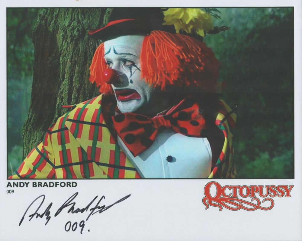 Lot 43: Andy Bradford signed 10x8 colour Octopussy promo photo....