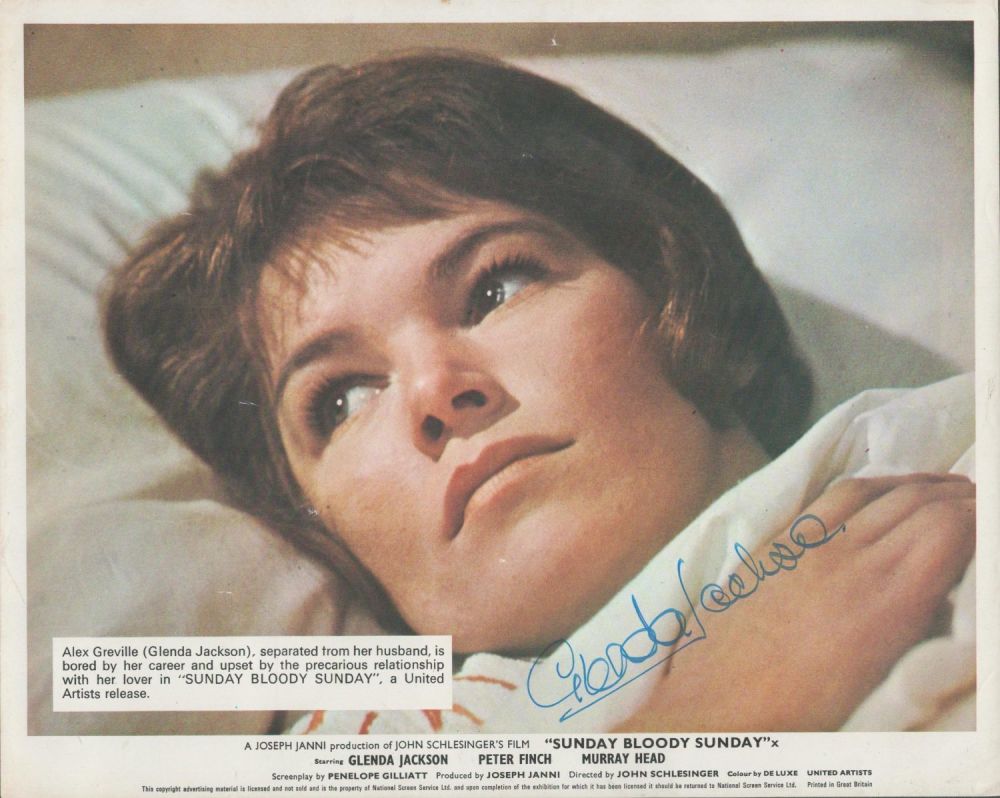 Lot 52: Glenda Jackson signed 10x8 Sunday Bloody Sunday colour...