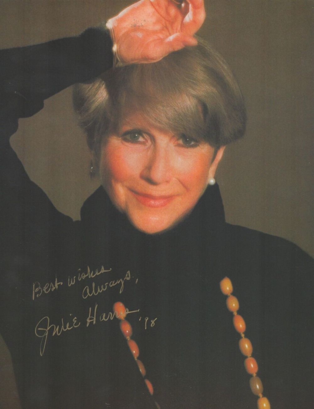 Lot 65: Julie Harris signed 10x8 colour photo. Harris (December...